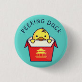 Peking Duck Pun Ronde Button 3,2 Cm (Voorkant)