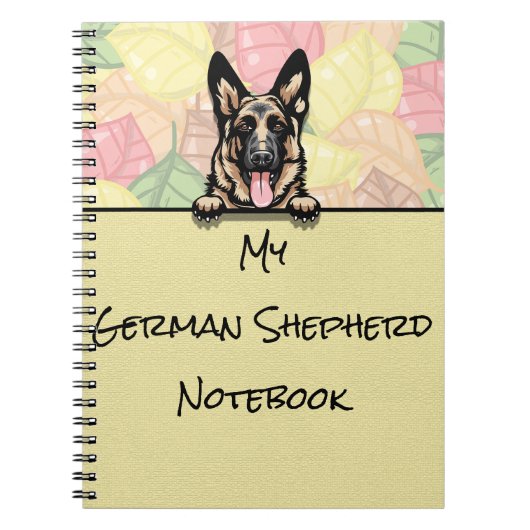 Peking Leuk Duits Herder notitieboek (Voorkant)