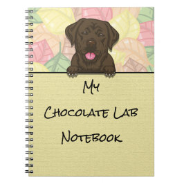 Peking Leuke Chocolade Labrador notitieboek