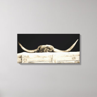 Peking longhorn canvas afdruk