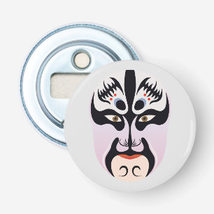 Peking opera make-up Zhang Fei Button Flesopener