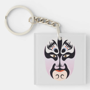 Peking opera make-up Zhang Fei Sleutelhanger