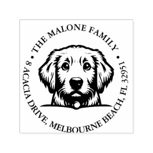 Peking Terrier Puppy Gepersonaliseerd Thema Zelfinktende Stempel