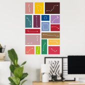 Peking - Transit Palettes Poster (Thuiskantoor)