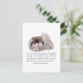 Pekingees Aandenken - MANNELIJK Briefkaart (Staand voorkant)