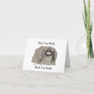 Pekingees Honden Opmerkingen Feestdagen Kaart