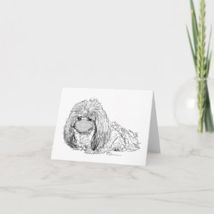 Pekingees Honden Opmerkingen Feestdagen Kaart