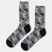Pekingees Kerstboot Vakantie Sokken (Links)