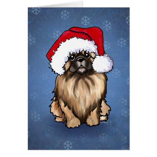 Pekingees Kerstkaart (Voorkant)