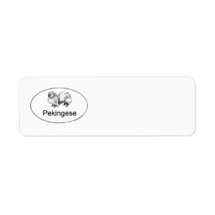 Pekingees Retouradreslabels Etiket