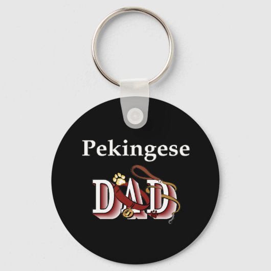 Pekingees vader sleutelhanger (Voorkant)