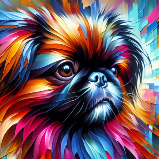 Pekingese acrylprint | Kleurrijk | Levendig Legpuzzel