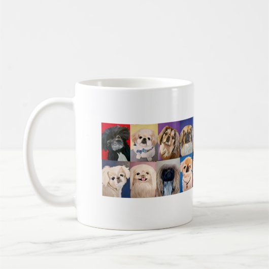 Pekingese Art Mug (Gauche)