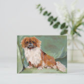 Pekingese Briefkaart (Staand voorkant)