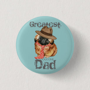 Pekingese Button