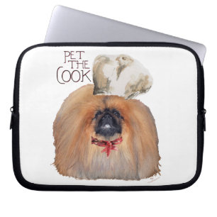 Pekingese Chef - Man Laptop Sleeve