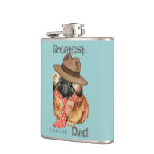 Pekingese Dad Hip Flask Heupfles (Links)