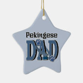 Pekingese DAD Keramisch Ornament (Rechts)