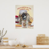 Pekingese die in het Poster van de Koekjespot is g (Keuken)