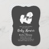 Pekingese Dog Baby shower Neutraal Kaart (Voorkant / Achterkant)
