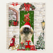 Pekingese Dog kerstcadeau Planner (Voorkant)