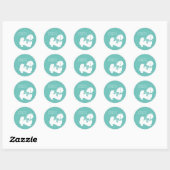 Pekingese Dog Puppy Ronde Sticker (Vel)