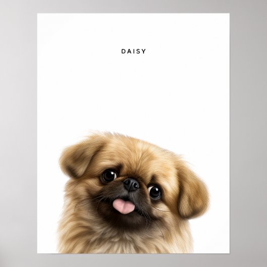Pekingese gepersonaliseerde print (Voorkant)