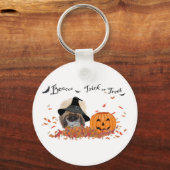 Pekingese Halloween Sleutelhanger (Voorkant)