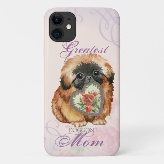 Pekingese Heart mama Case-Mate iPhone Case (Achterkant)