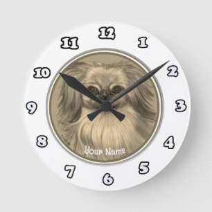 Pekingese hond klok