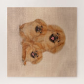 Pekingese honden collage legpuzzel (Horizontaal)