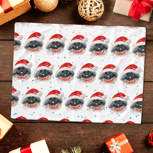 Pekingese hondenras kerst sterren fleece deken