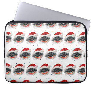 Pekingese hondenras Kerststerren Laptop Sleeve