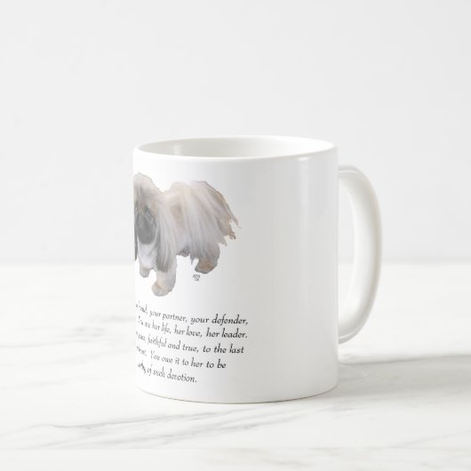 Pekingese Keepomwille - VROUW Koffiemok (Voorkant rechts)