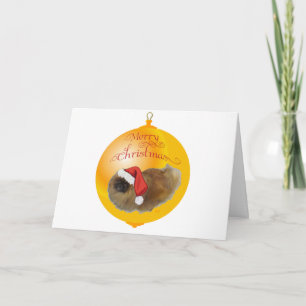 Pekingese kerst feestdagen kaart