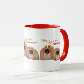 Pekingese kerst mok (Voorkant rechts)