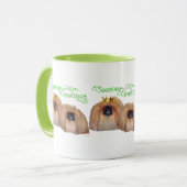 Pekingese kerst mok (Voorkant links)