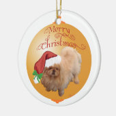 Pekingese Kerst Ornament (Links)