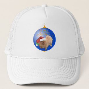 Pekingese Kerst Ornament Trucker Pet
