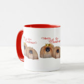 Pekingese Kerstmis Mok (Voorkant links)