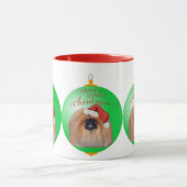 Pekingese kerstversiering mok (Midden)