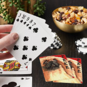 Pekingese kleurenblok afspeelkaarten pokerkaarten (Insitu)