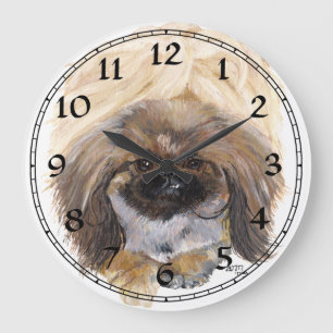Pekingese Klok