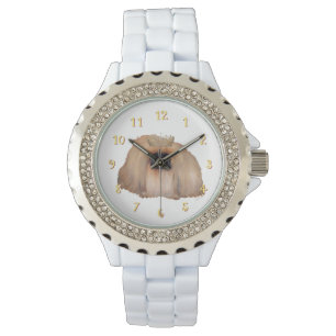 Pekingese Koningin Horloge