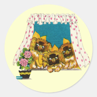 Pekingese Liefde Stickers