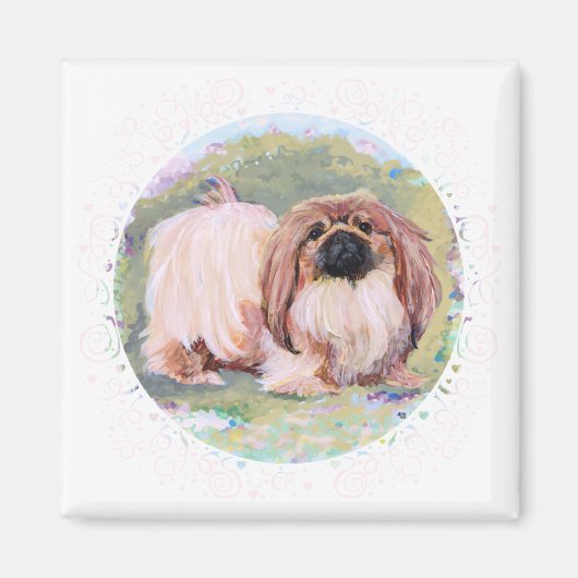 Pekingese Magnet Magneet (Voorkant)