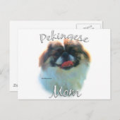 Pekingese mama 2 briefkaart (Voorkant / Achterkant)