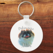 Pekingese mama 2 sleutelhanger (Achterkant)