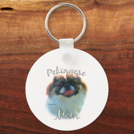 Pekingese mama 2 sleutelhanger (Achterkant)