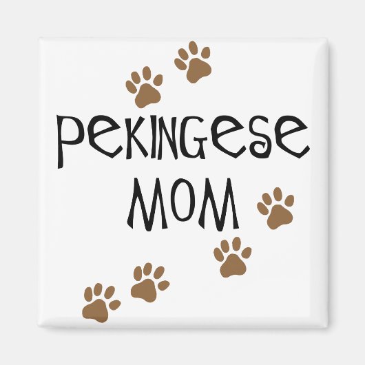 Pekingese mama magneet (Voorkant)